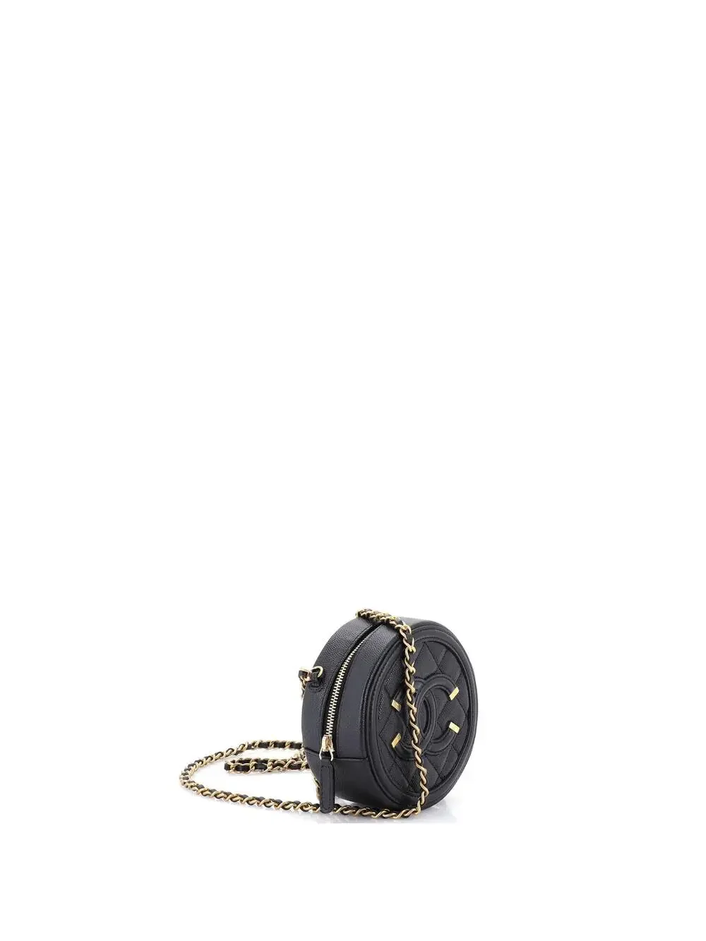 Chanel Filigree Round Clutch With Chain #239852C27B
